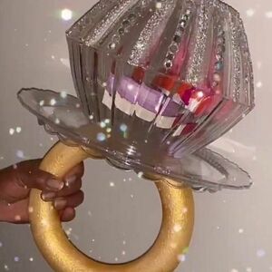 Giant Gold and Silver Ring Gift Basket